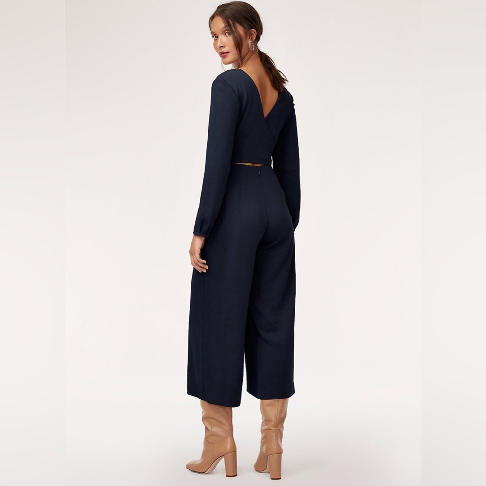 SOLD - Aritzia Wilfred | Ecoutement Jumpsuit | Navy | Size 4 - Picture 4 of 12